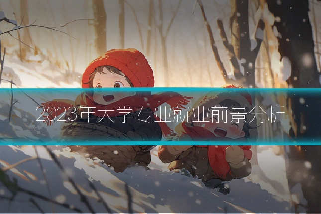 2023年大学专业就业前景分析