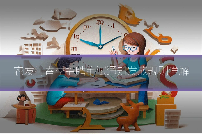 农发行春季招聘笔试通知发放规则详解