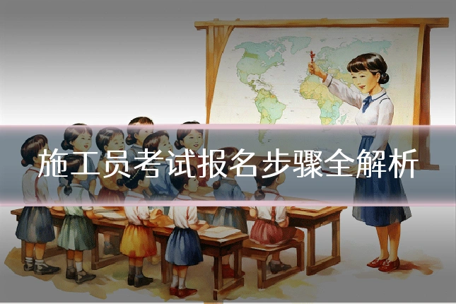 施工员考试报名步骤全解析