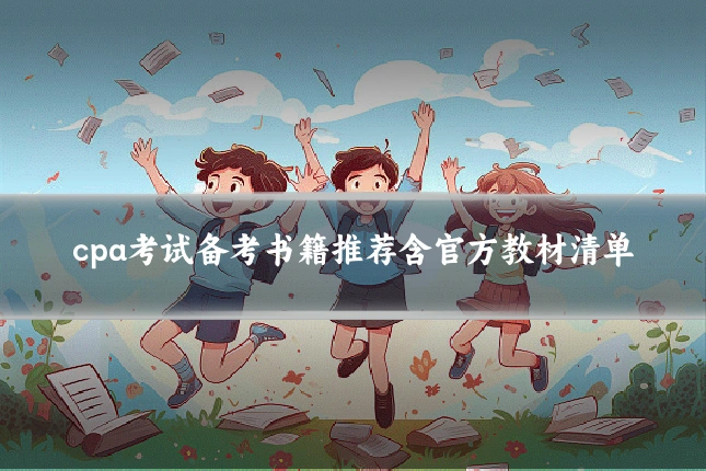 cpa考试备考书籍推荐含官方教材清单