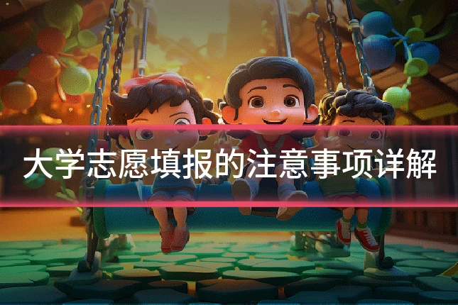 大学志愿填报的注意事项详解