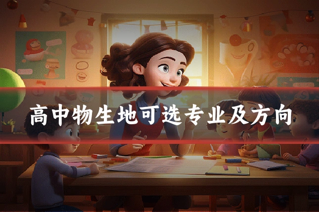 高中物生地可选专业及方向