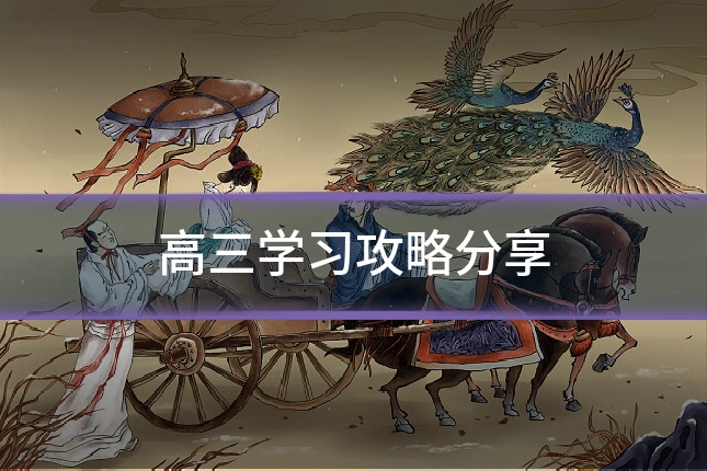 高三学习攻略分享
