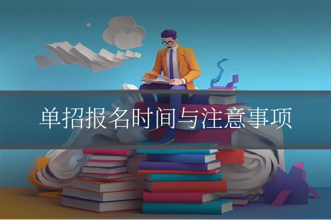 单招报名时间与注意事项