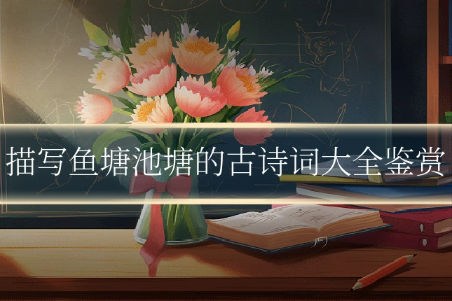 描写鱼塘池塘的古诗词大全鉴赏