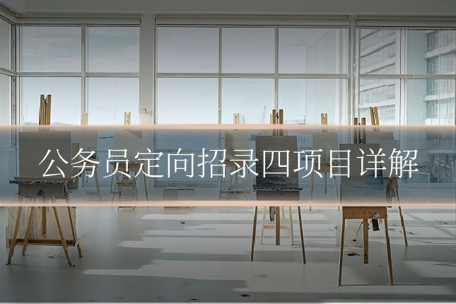 公务员定向招录四项目详解