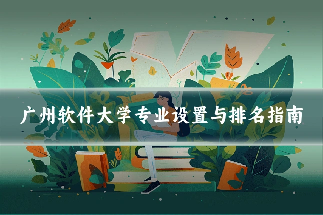 广州软件大学专业设置与排名指南