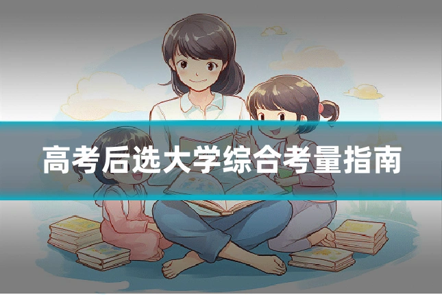 高考后选大学综合考量指南