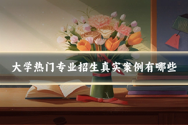 大学热门专业招生真实案例有哪些