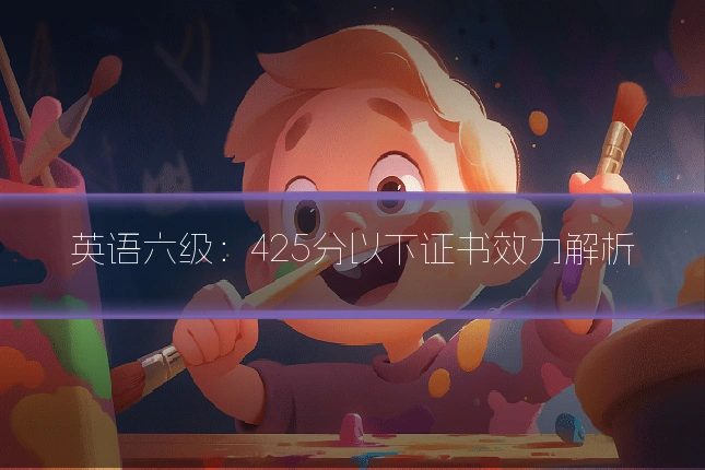 英语六级:425分以下证书效力解析