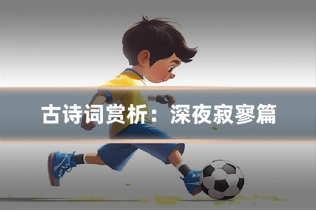 古诗词赏析:深夜寂寥篇