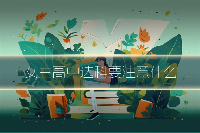 女生高中选科要注意什么