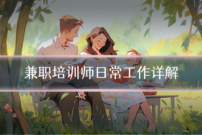 兼职培训师日常工作详解