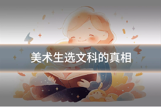 美术生选文科的真相