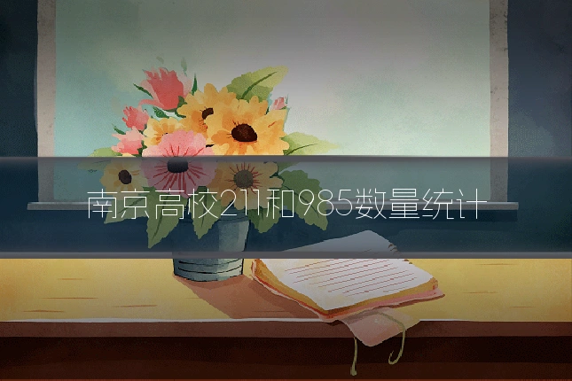 南京高校211和985数量统计