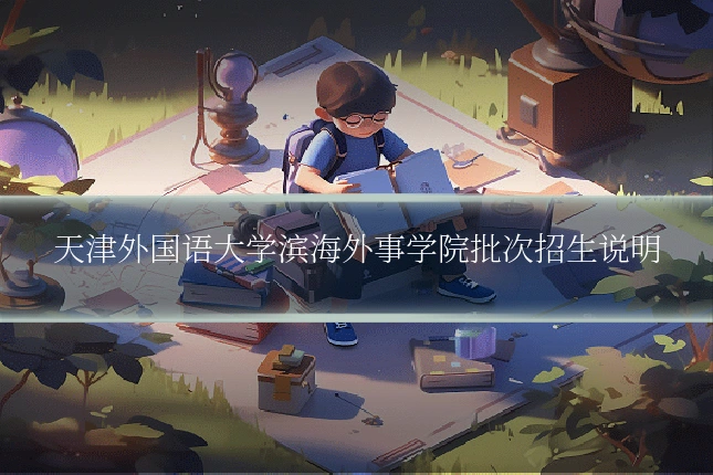 天津外国语大学滨海外事学院批次招生说明