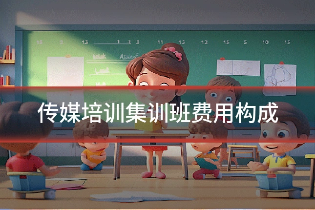 传媒培训集训班费用构成