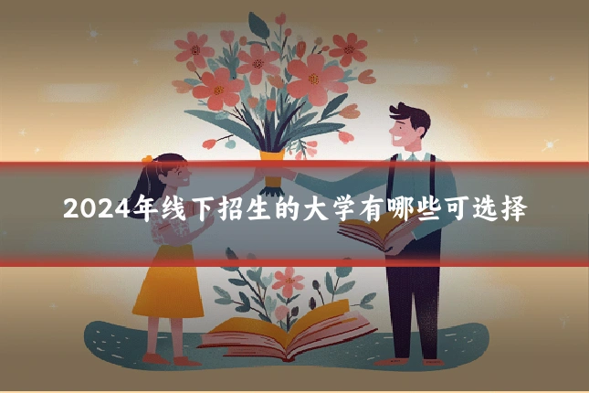 2024年线下招生的大学有哪些可选择