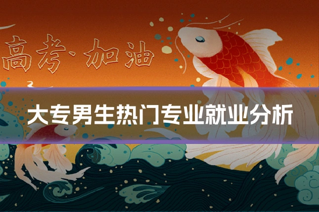 大专男生热门专业就业分析
