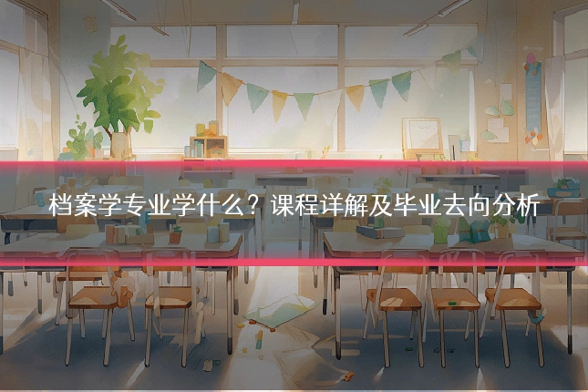 档案学专业学什么？课程详解及毕业去向分析