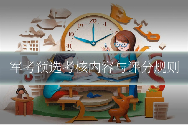 军考预选考核内容与评分规则