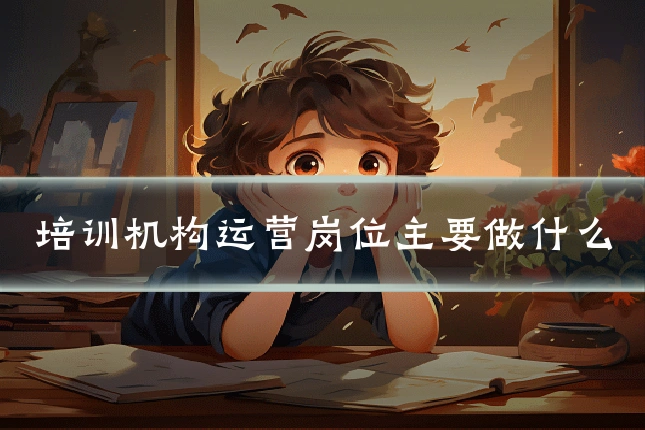 培训机构运营岗位主要做什么