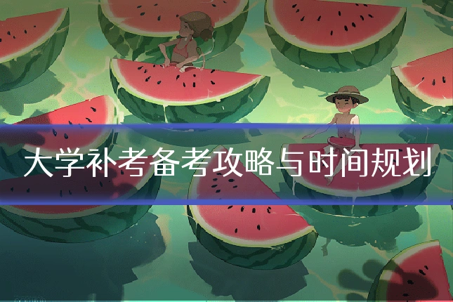 大学补考备考攻略与时间规划