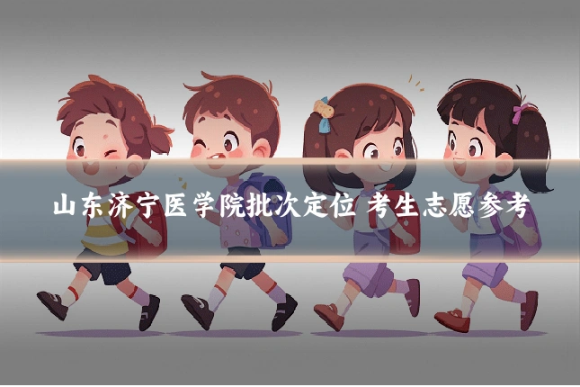 山东济宁医学院批次定位 考生志愿参考