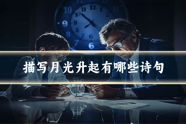 描写月光升起有哪些诗句
