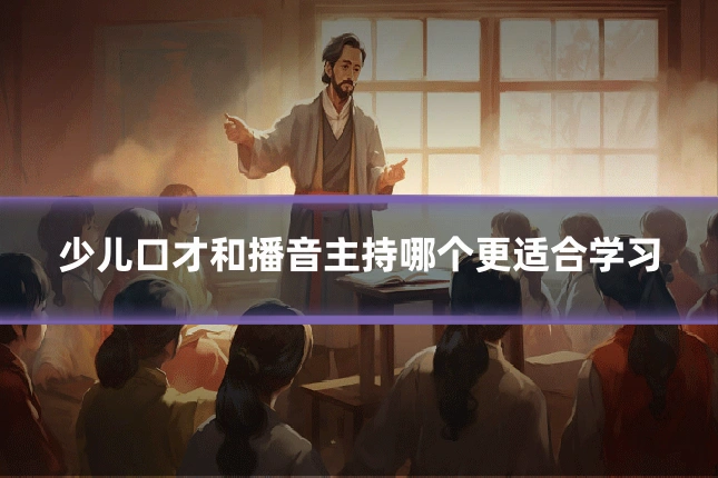 少儿口才和播音主持哪个更适合学习