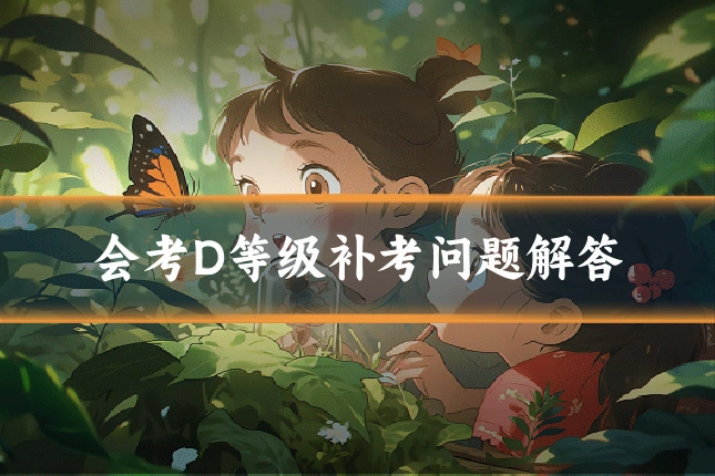 会考D等级补考问题解答