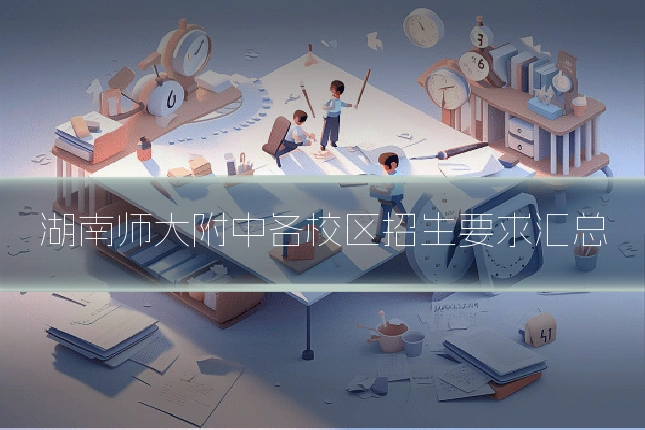 湖南师大附中各校区招生要求汇总