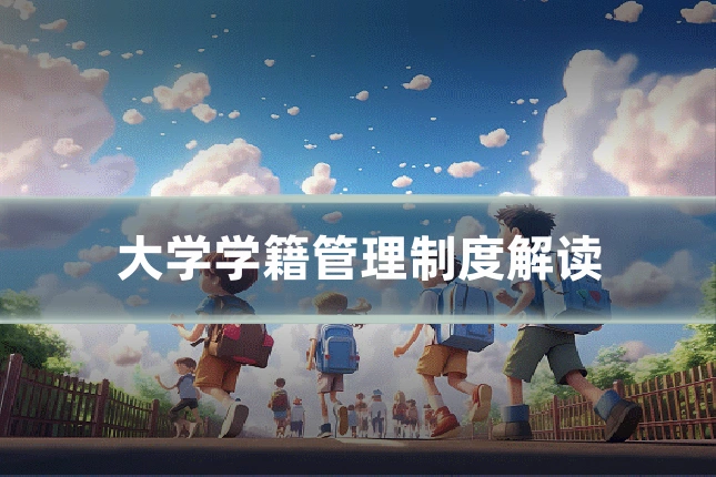 大学学籍管理制度解读