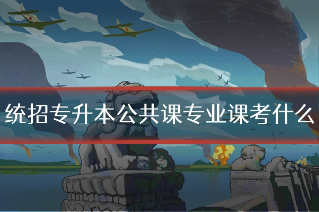 统招专升本公共课专业课考什么