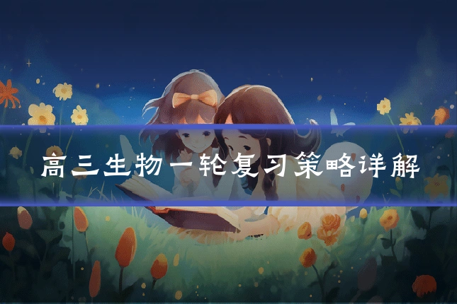 高三生物一轮复习策略详解