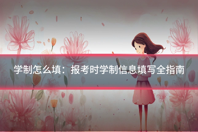 学制怎么填:报考时学制信息填写全指南