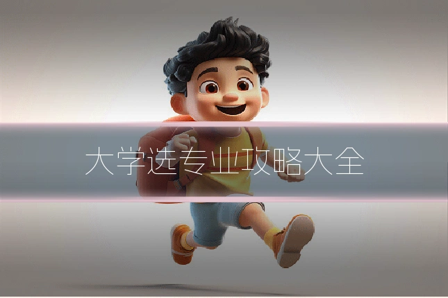大学选专业攻略大全