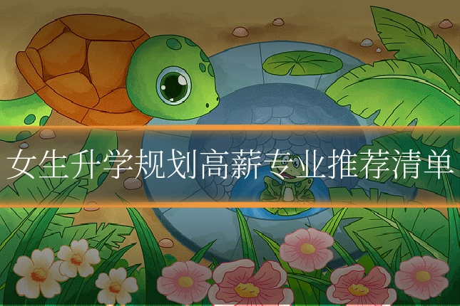 女生升学规划高薪专业推荐清单