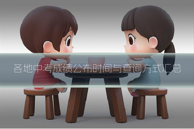 各地中考成绩公布时间与查询方式汇总