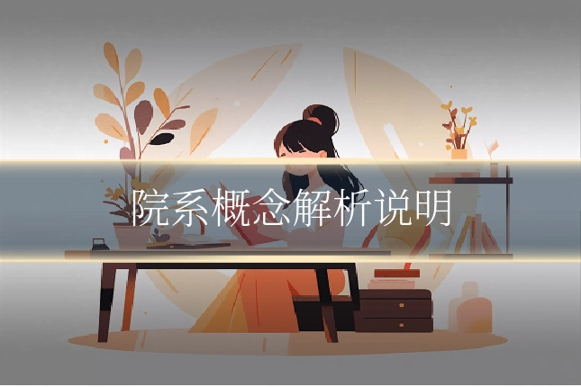院系概念解析说明