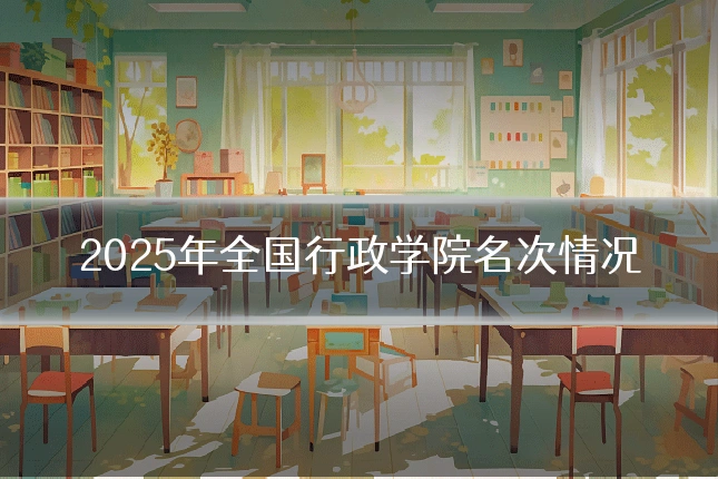 2025年全国行政学院名次情况