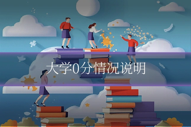 大学0分情况说明