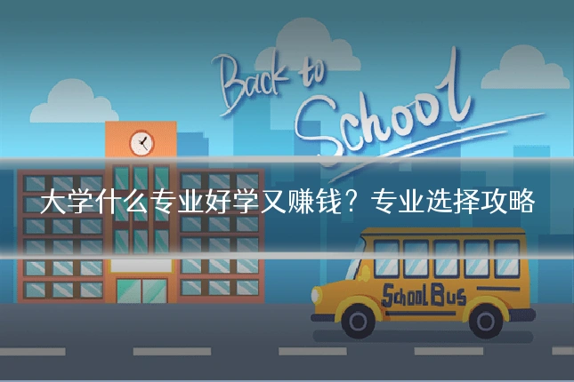 大学什么专业好学又赚钱?专业选择攻略