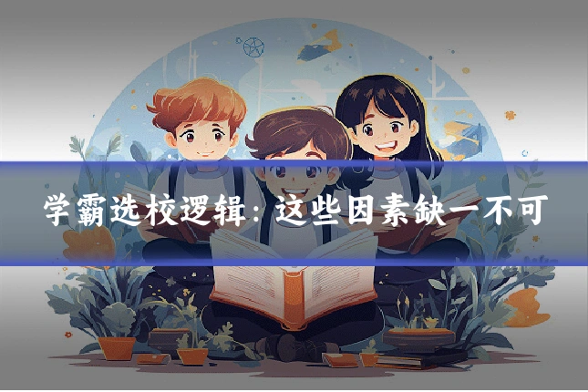 学霸选校逻辑：这些因素缺一不可