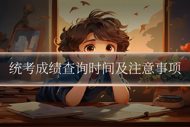 统考成绩查询时间及注意事项