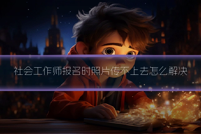 社会工作师报名时照片传不上去怎么解决