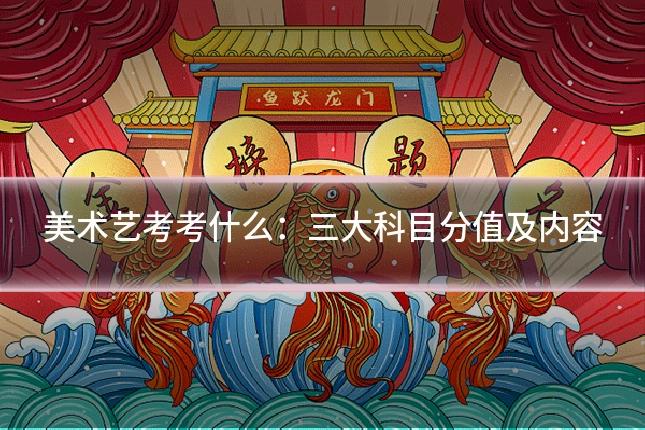 美术艺考考什么:三大科目分值及内容