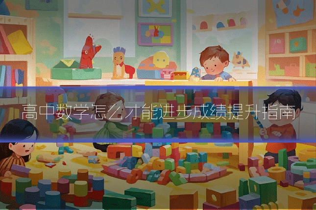 高中数学怎么才能进步成绩提升指南