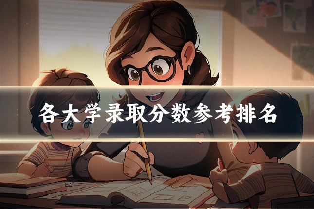 各大学录取分数参考排名
