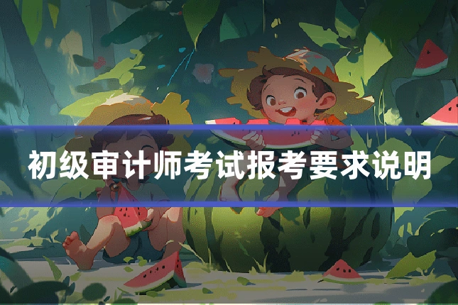 初级审计师考试报考要求说明